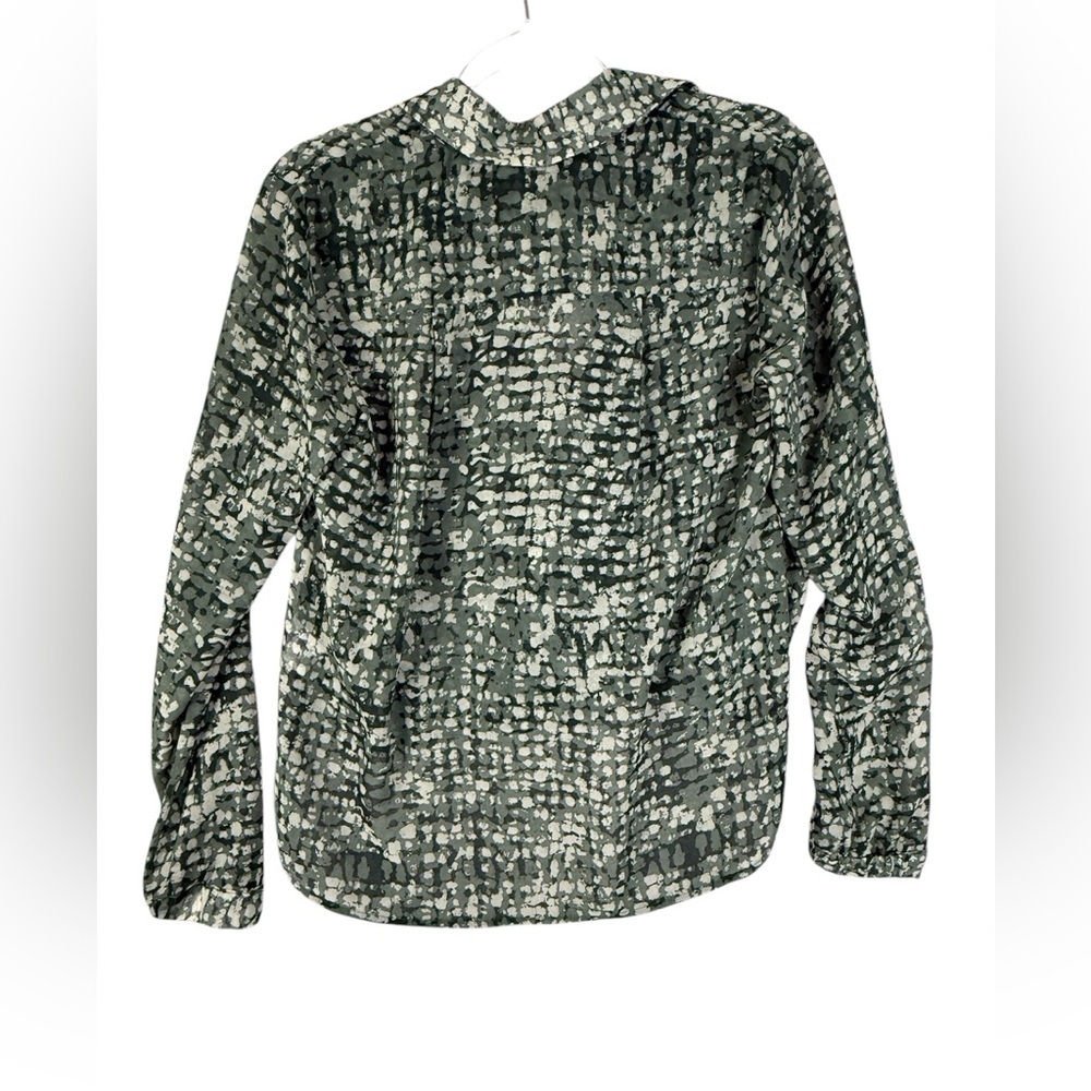 Cabi Green Patterned Women's Top XS - Picture 2 of 9